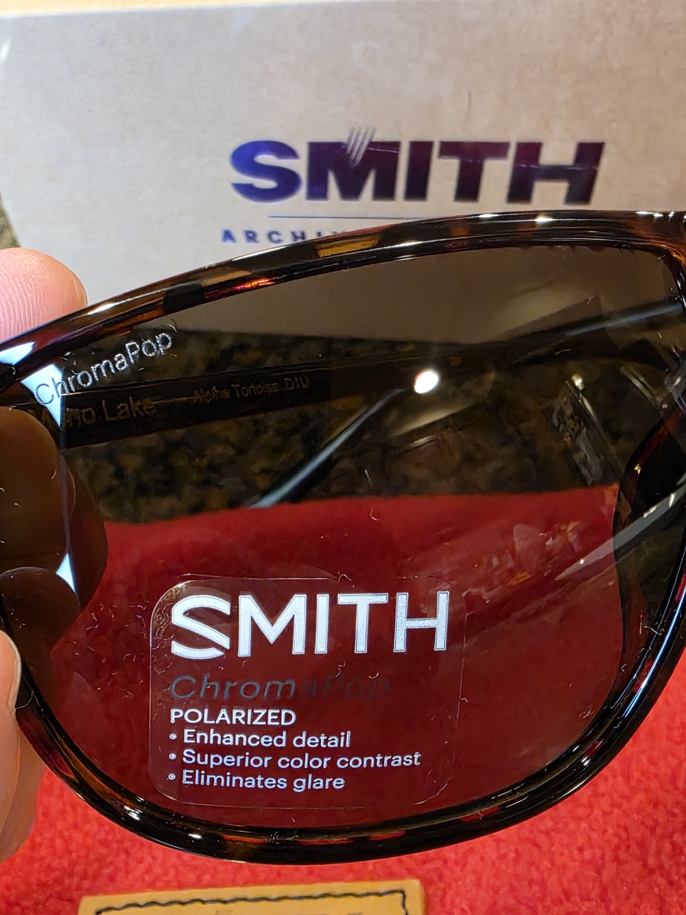 NIB SMITH Men POLARIZED MONO LAKE Sunglasses in Tortoise Frame with GRAY LENSES